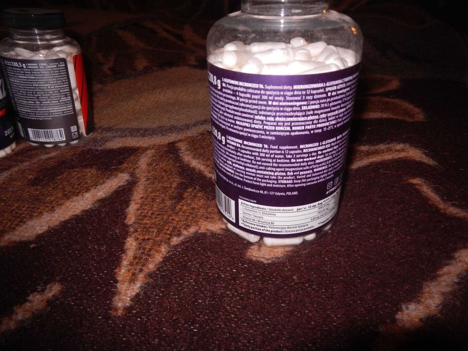 Wyprzedaż->TREC L-GLUTAMINE MICRONIZED T6 240 kaps  regeneracja