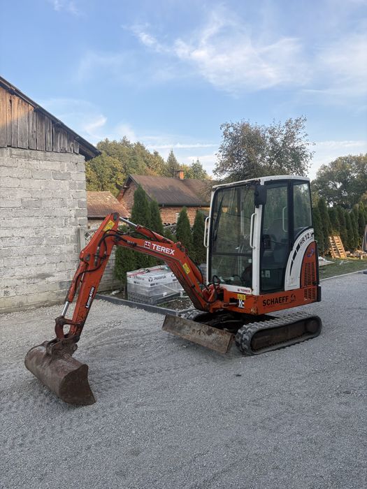 Minikoparka koparka Gąsienicowa Schaeff hr12  1630kg Terex szybzkozlacze dwie lyzki ! Umowa rozsuwane podwozie yanmar jcb kubota