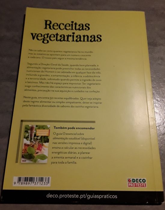Livro: Receitas vegetarianas, Deco Proteste