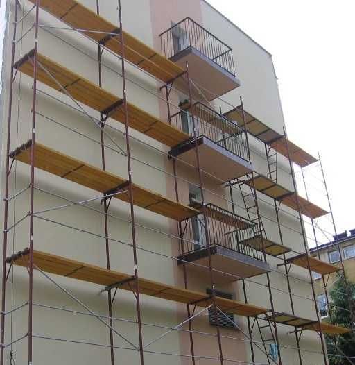 Rusztowanie rusztowania elewacyjne ramowe poznański 214m2 robocze NOWE