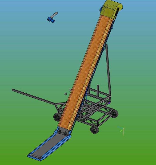 Разгрузчик вагонов ленточный для щебня, песка от 180 тон в час