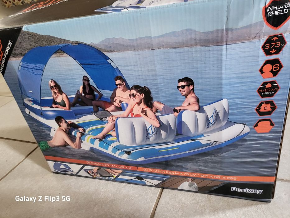 Baixa de Preço - ILHA Flutuante LOUNGE Tropical Nova