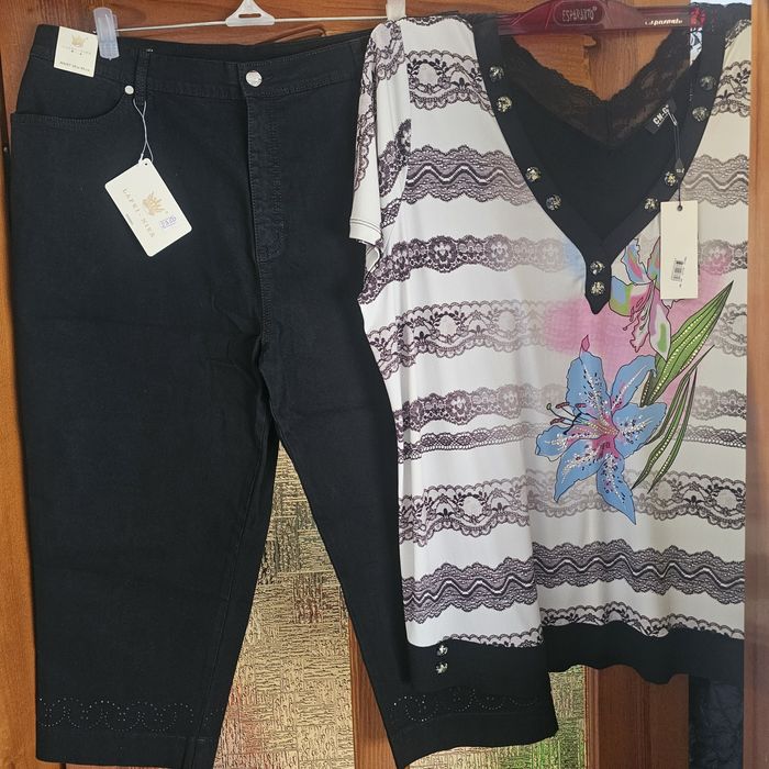 Капрі шорти коттон кофтина у дарунок розмір 54-56 по бірці 39