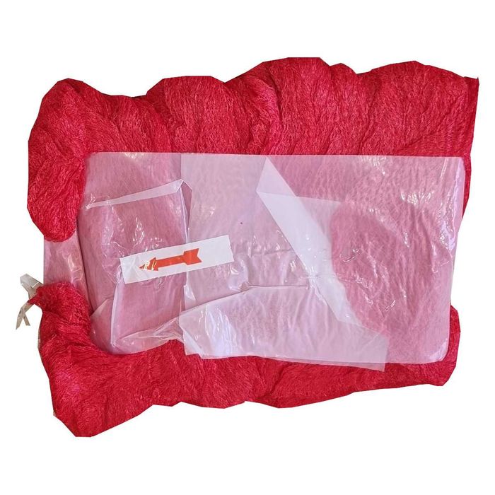 Siatka do pakowania warzyw owoców pomarańczowa czerwona rękaw siatkowy