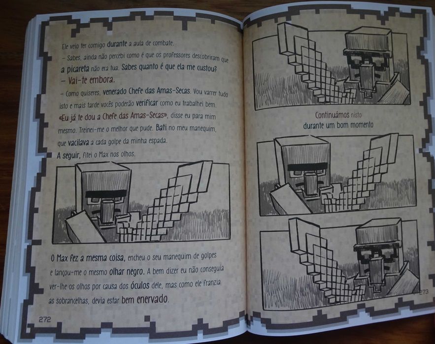 Diário de um Aldeão Caloiro de Cube Kid / Minecraft