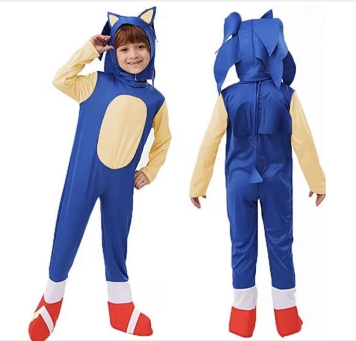 Strój kostium przebranie Sonic 110/116 122 /128