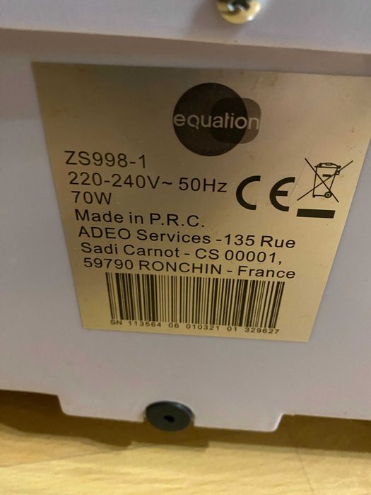 Klimatyzator 70 W ZS998 - 1 EQUATION