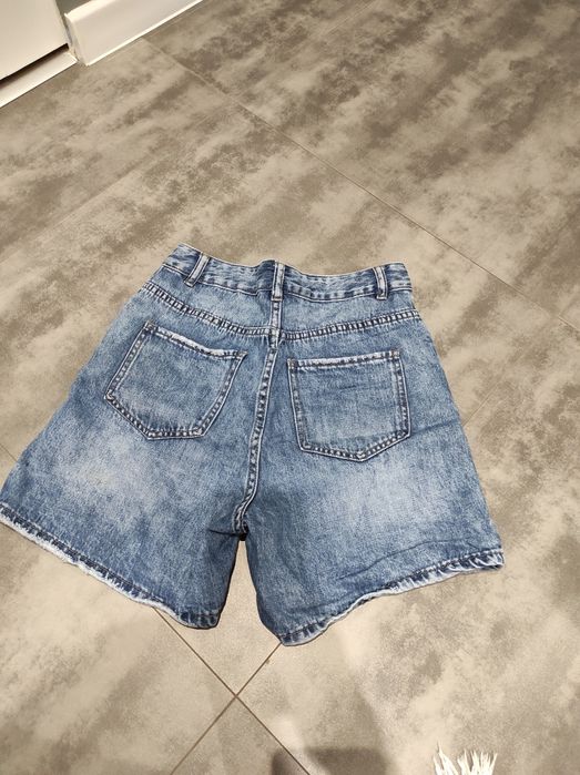 Spodenki jeansowe wysoki stan