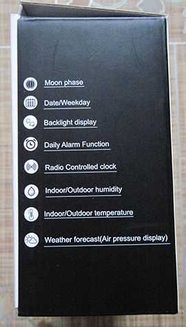 Метеостанция НОВАЯ настольная FJ3378 с барометром и WF датчиком