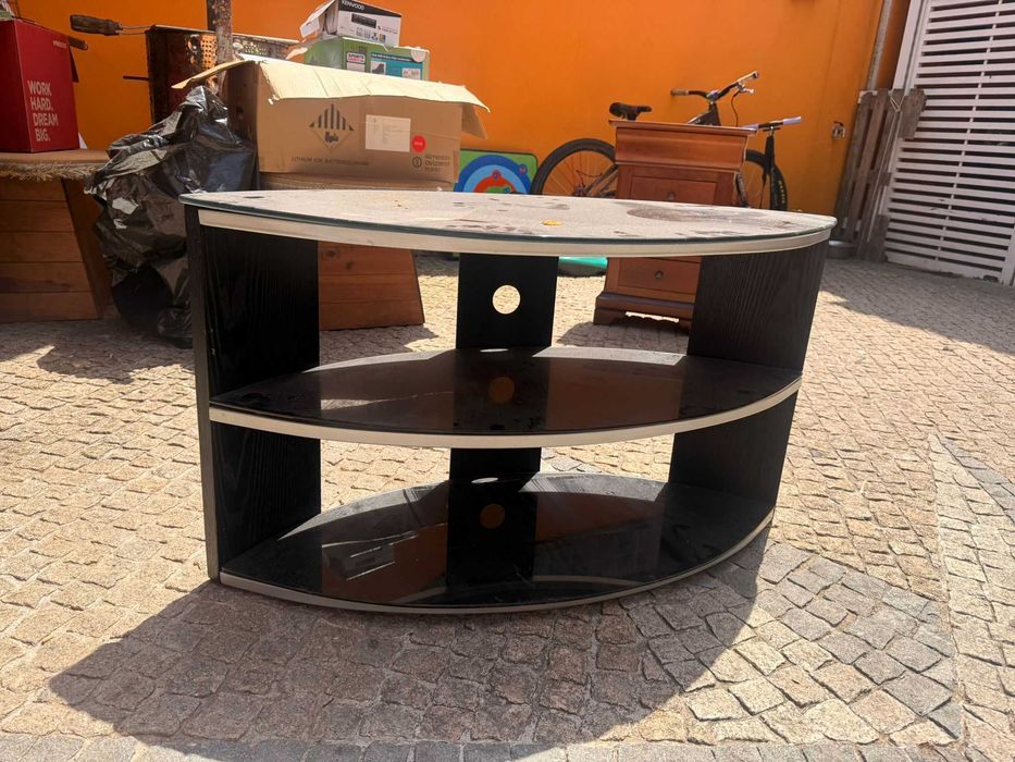 Movel Hifi, Madeira, alumio e vidro