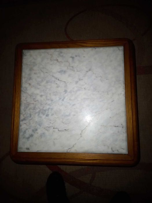 Mesa Centro em Madeira com Pedra Mármore64297900311299121