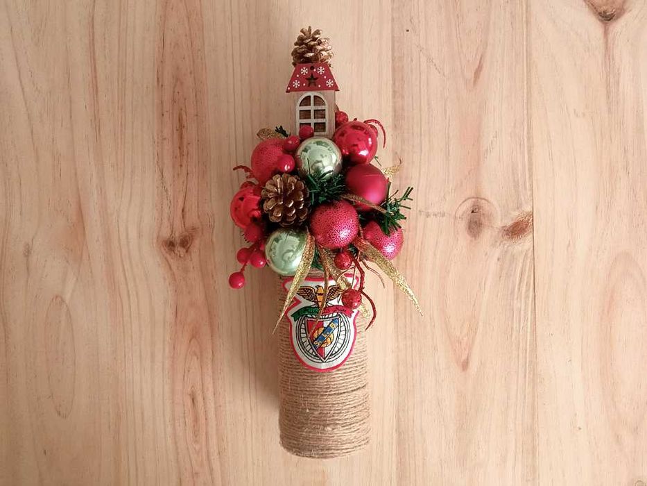 Garrafa Decorativa de Natal SL Benfica