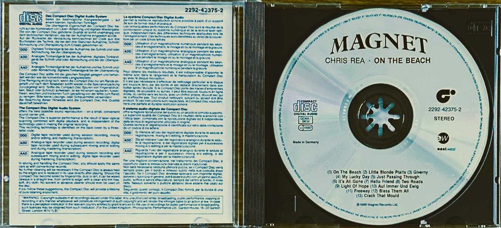 Chris Rea - On the Beach - 1986 - CD