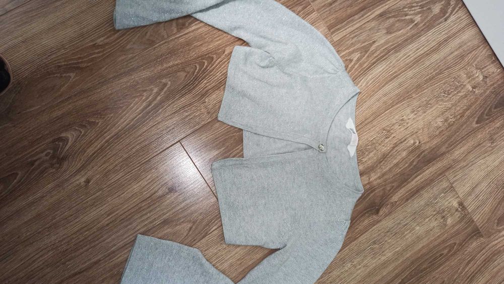 Bluza polarowa 7-8 i bolerko 122/128 H&M