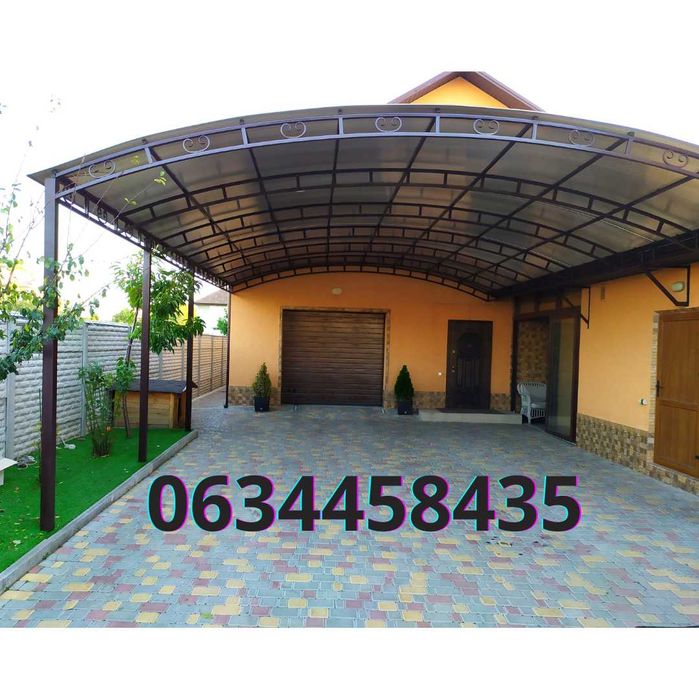 Навесы и Беседки для частного дома из поликарбоната