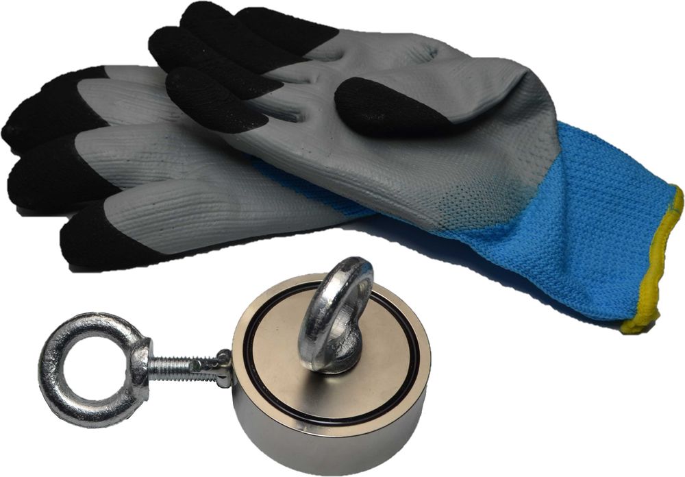 Magnes neodymowy do poszukiwań F200x2 M10 Magtom silny magnes