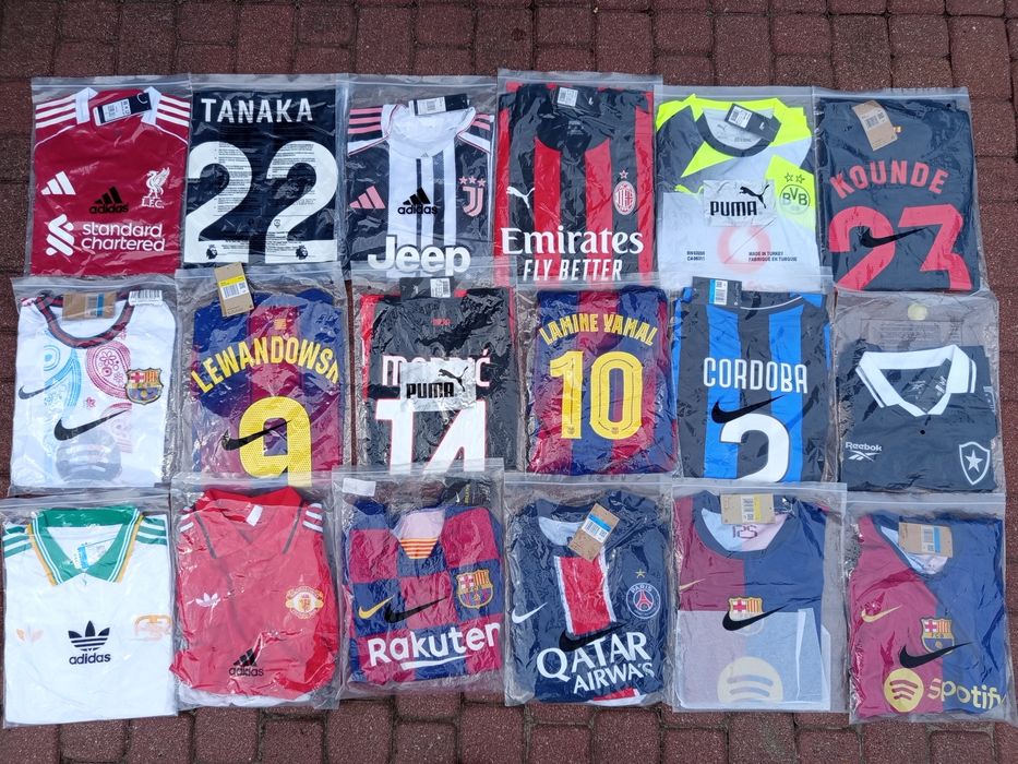 Koszulki piłkarskie S M L XL 2XL