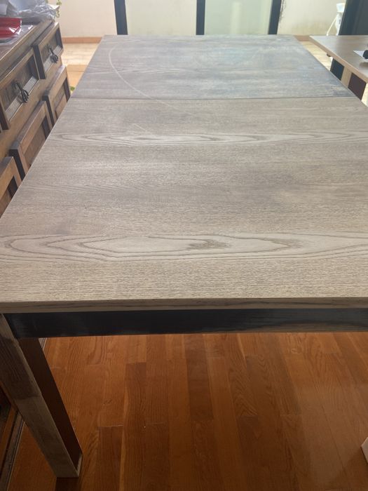 Mesa madeira Ikea para restauro +  6 cadeiras