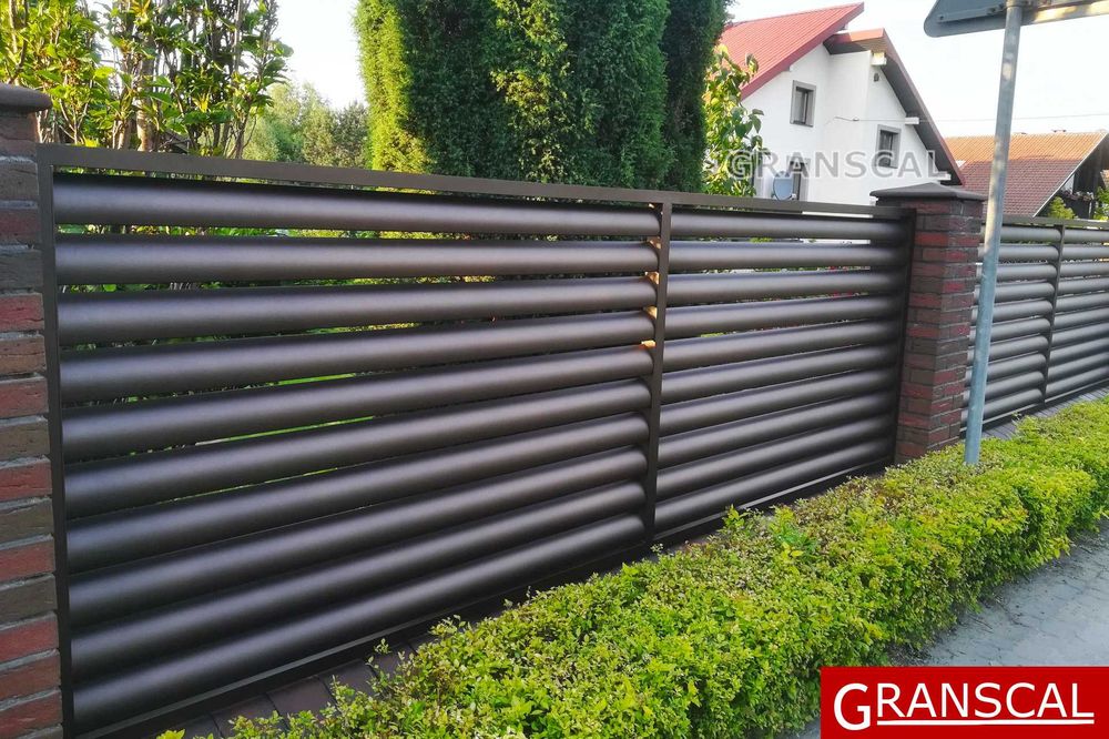 Ogrodzenia żaluzjowe nowoczesne aluminiowe płot furtka brama Poznań