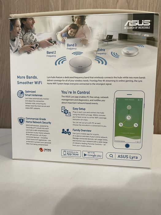 Роутер Mesh система Asus Lyra MAP-AC2200 (2шт) MU-MIMO Wi-Fi 802.11ac