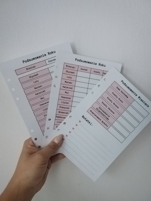 Planer finansowy a5 laminowany