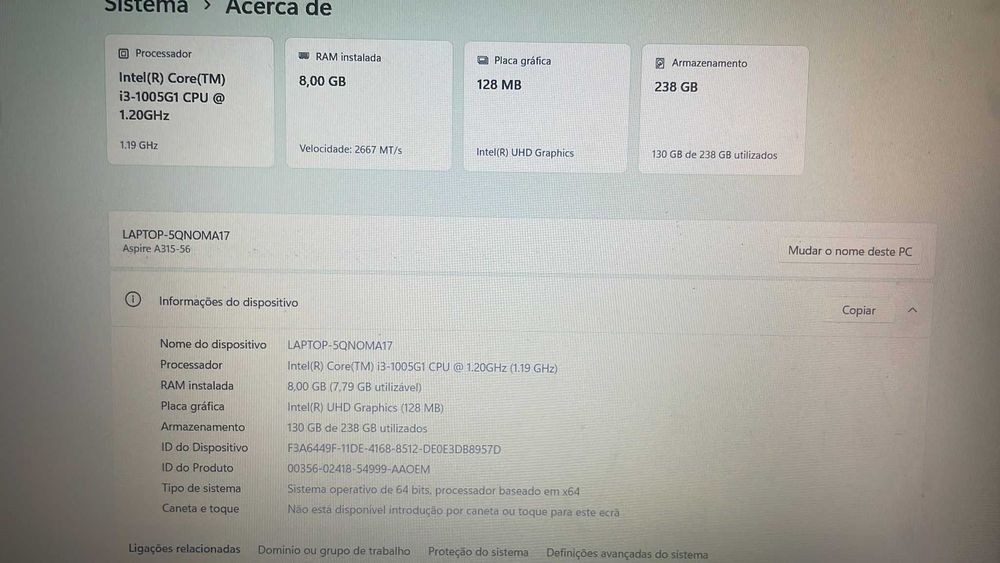 Portatil Acer Aspire 3 15-56-3648