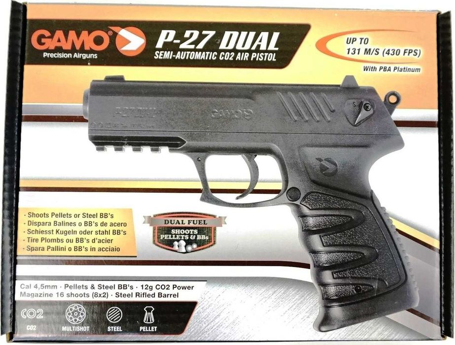 Gamo P-27 a CO2 cal. 4,5mm - nova, em caixa - garantia Gamo