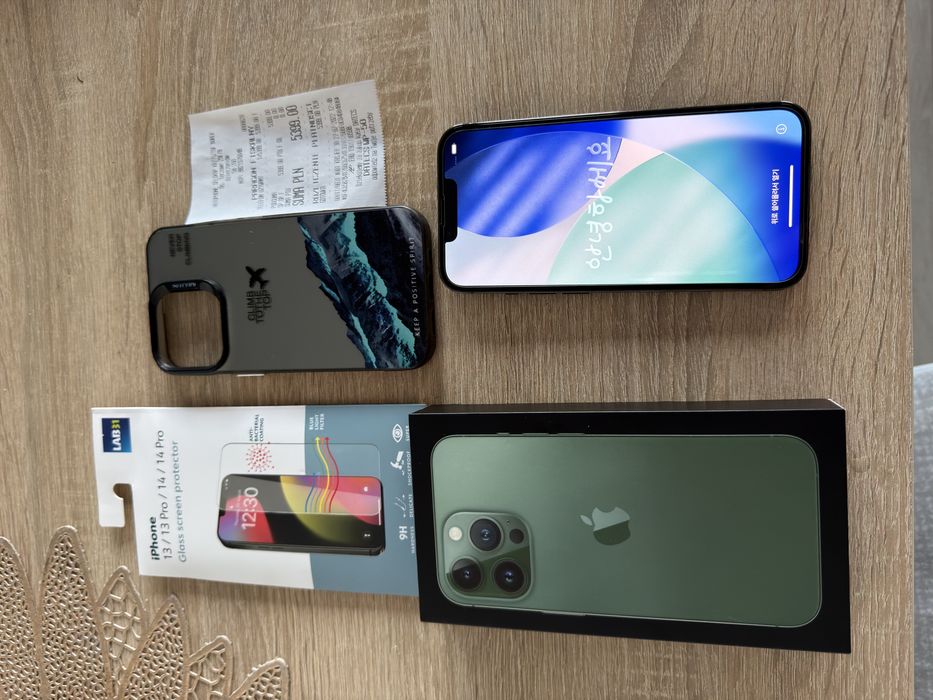iPhone 13 pro 128gb 5g zielony stan idealny 77% baterii