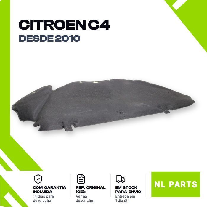 Insonorização do capot Citroen C4 Frente (2010 em diante)