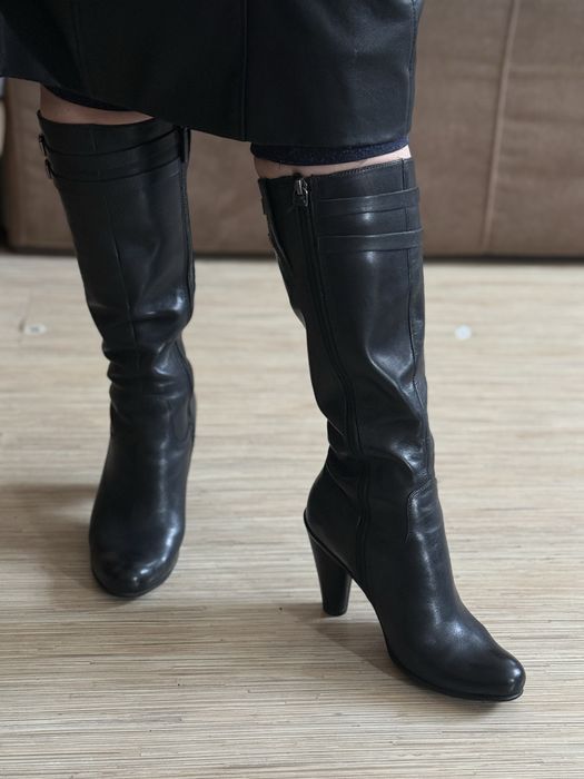 Сапожки ecco чорні