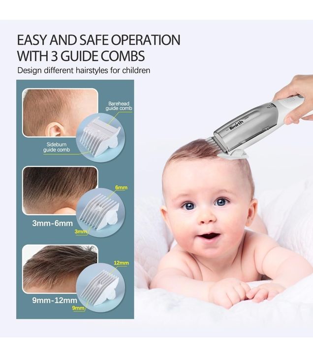 Bimirth Maszynka do strzyżenia włosów dla niemowląt dzieci