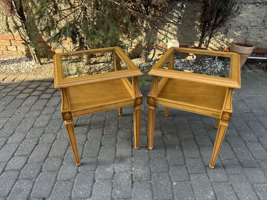 Dwa Stoliki Kawowe Ława Ludwikowska Ludwik Stoliki Nocne Kwietnik