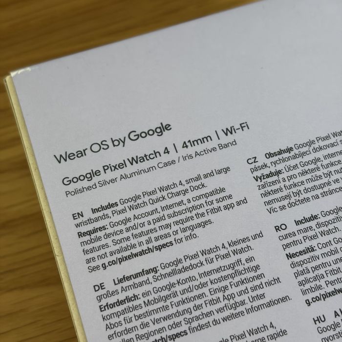 Google Pixel Watch 4 (41mm) Wi-Fi