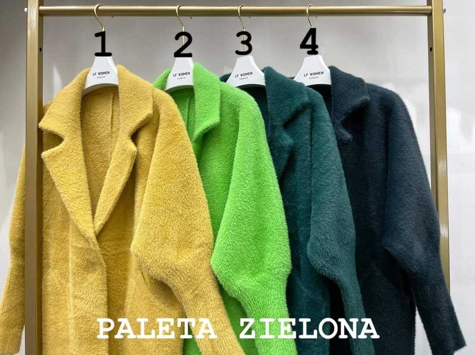 Płaszcz alpaka klasyczny model wybierz swój kolor