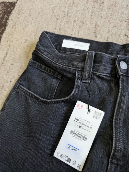 Широкі джинсові шорти zara