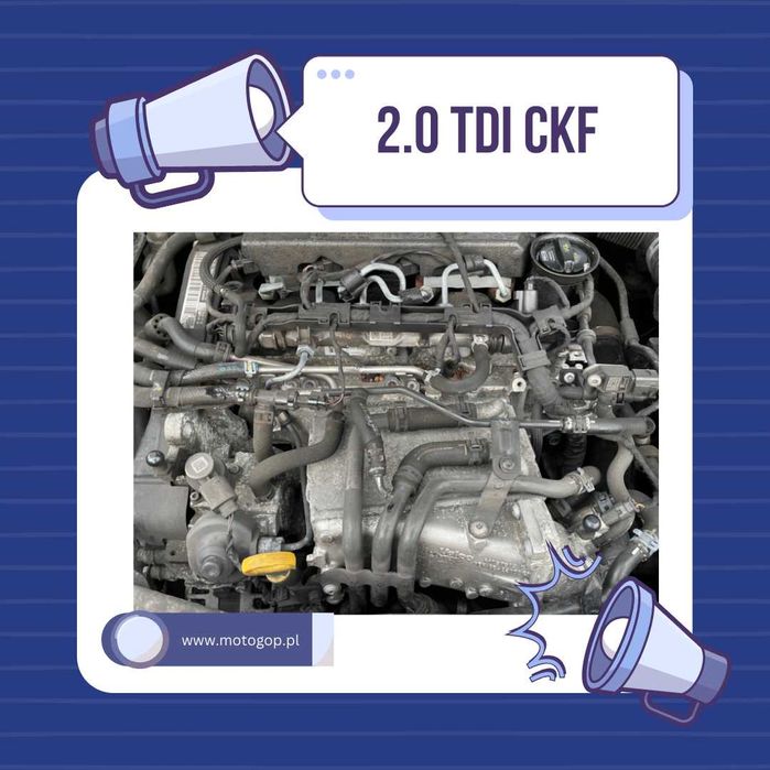 Silnik 2.0 TDI CKF | Gwarancja Rok | Montaż | Laweta | Zawiercie