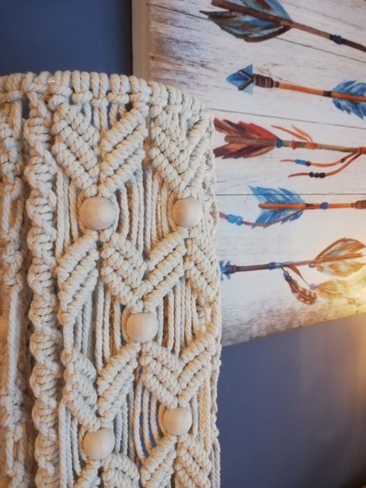 Candeeiro em macrame