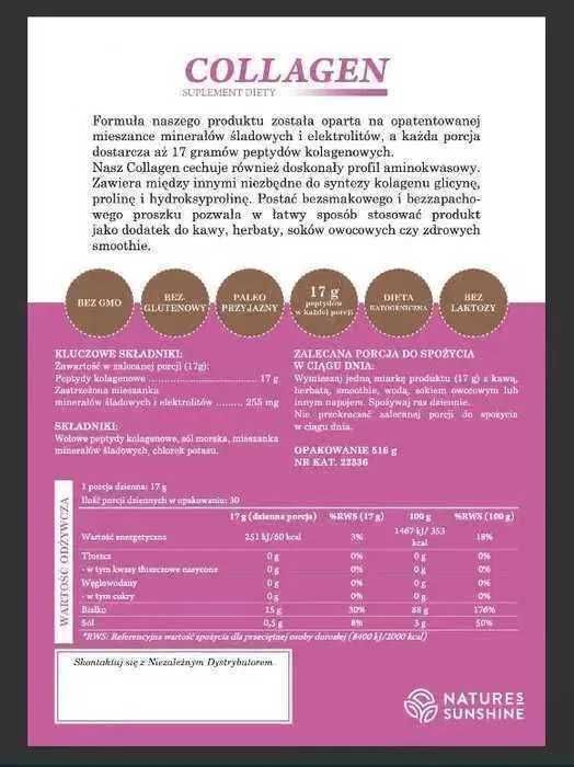 2-PAK Super Kolagen (Collagen 516g) od Nature's Sunshine