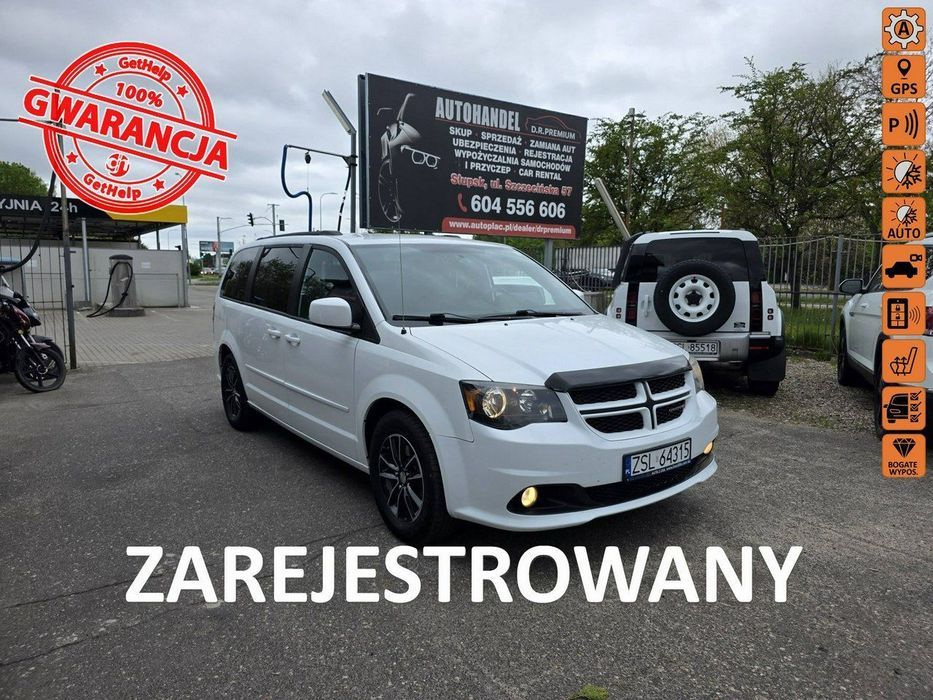 Dodge Grand Caravan GT 3.6 Benzyna 286 KM, Automat, Grzane Fotele i Kier., Kamera, Navi