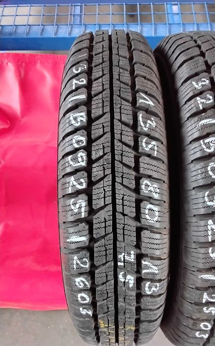 2szt opony zimowe używane 135/80R13 Barum Polaris W-wa