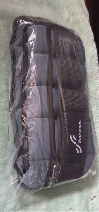 Tornozeleiras ajustáveis de 2,27 kg (5 lb), cinza