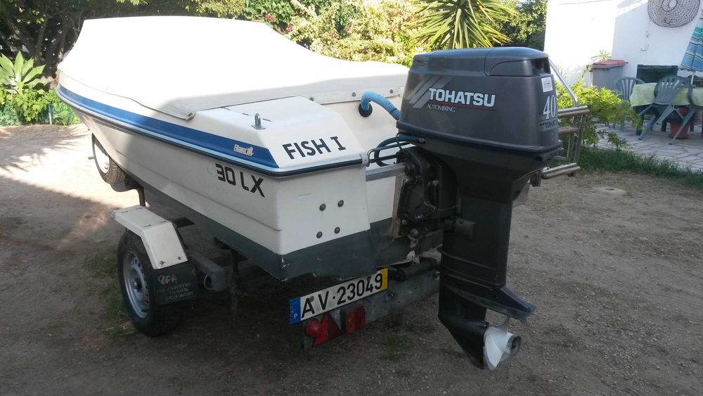 Barco recreio + Atrelado com matrícula - OPORTUNIDADE