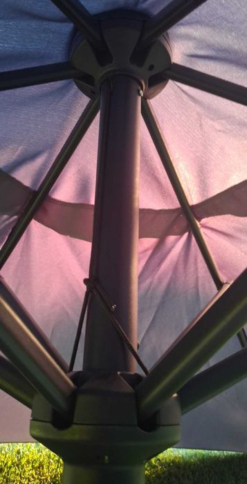 Parasol Ogrodowy szary 240 cm składany