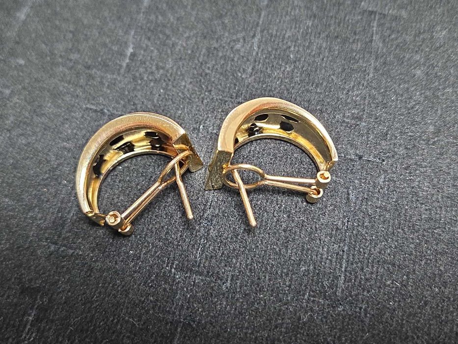 Złote kolczyki pr.585 14k waga 4,8g Kraków W