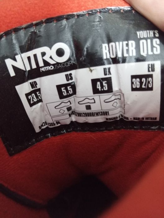 Buty snowboardowe nitro 36 2/3 damskie dziecięce Burton 37