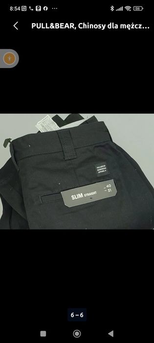Pull&Bear Chinosy dla mężczyzn r.M
