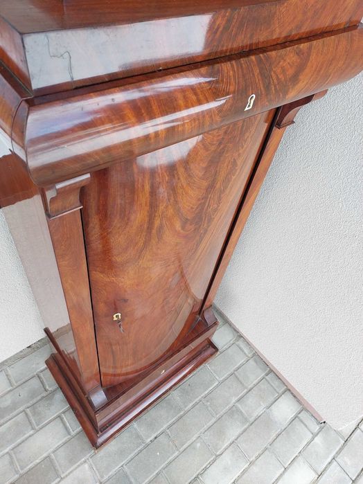 Stary słupek cylindryczny szafka biedermeier XIXw antyk F050