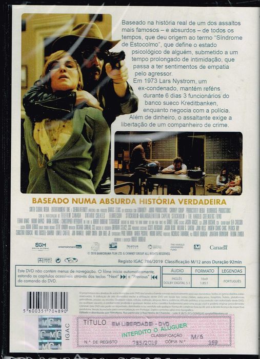 Filme em DVD: Síndrome de Estocolmo - NOVO! SELADO!