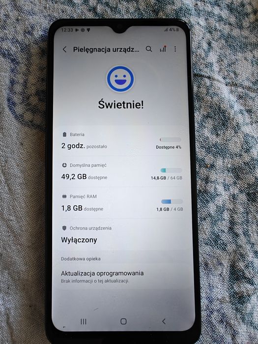 Samsung a 12 4g 64ram