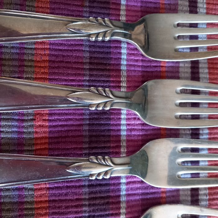 tare posrebrzane widelce